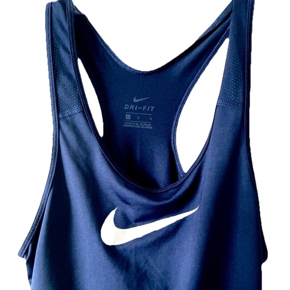 Nike Dri-Fit Women's Dark Blue Racerback Tank Top Size Large - Picture 3 of 3